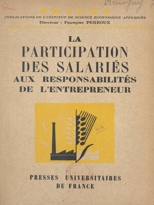 cover image of La participation des salariés aux responsabilités de l'entrepreneur